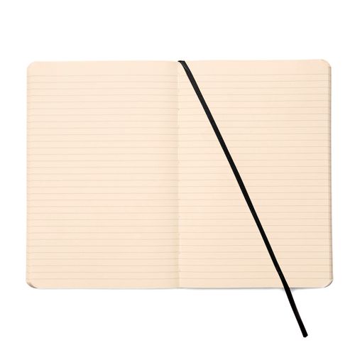 Caderneta Clássica Flex 14x21 - Preta Pautada