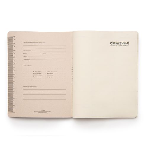 Planner Clássica 19x25 - Vermelha NOVO MIOLO