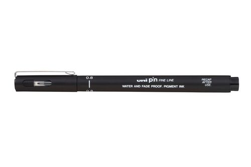 Caneta Técnica Pin - Ponta Poliester 0,8 - Uniball (6.6100)