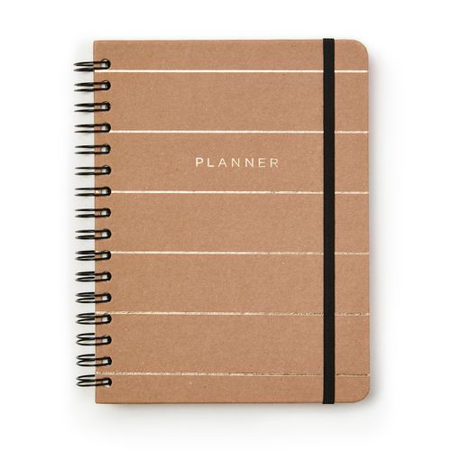 Planner Wire-o - Kraft - Semanal A5 - Kraft