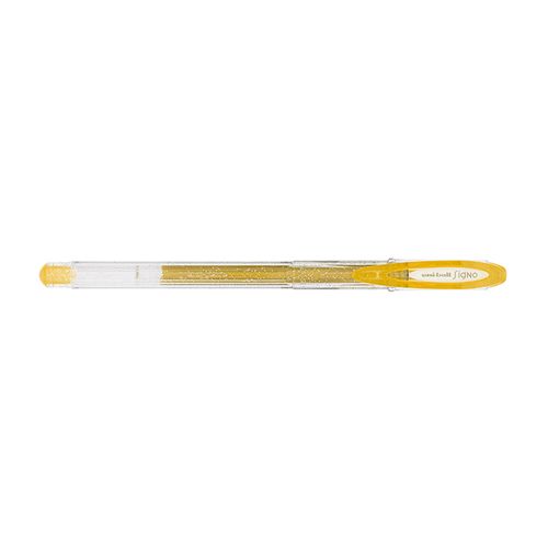 Caneta Gel Signo Sparkling Glitter UM-120SP - Ouro - Uniball (17.7100)