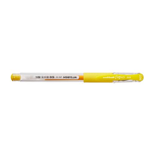 Caneta Gel Signo DX 0.38 UM-151 - Amarela  - Uniball (76.3300)