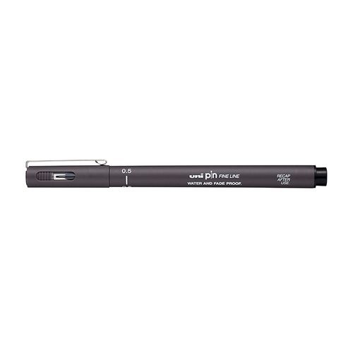 Caneta Técnica Uni Pin 0.5mm - Cinza Escuro - Uniball (56.1600)