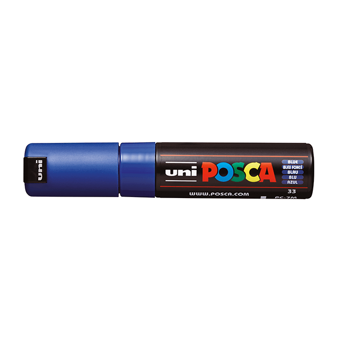 Caneta Posca PC-7M Azul da Uniball | Cicero Papelaria