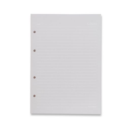 Refil Caderno Argolado 40FLS Offset Cinza 90g Linhas Brancas 17x24