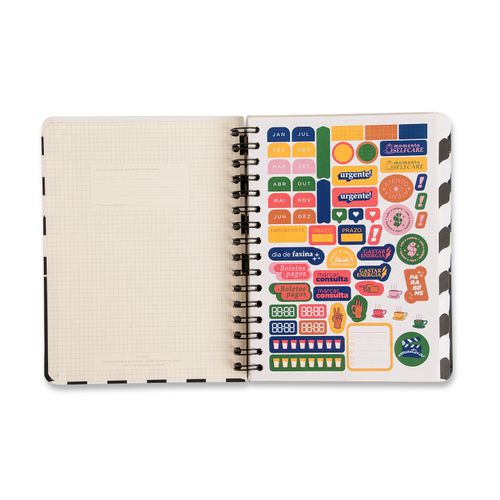 Planner Wire-o - Kraft - Semanal A5 - Kraft