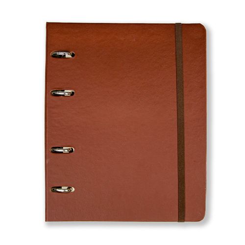 Caderno Criativo Office Duo Argolado Clássica Pautado & Pontado A5 Café