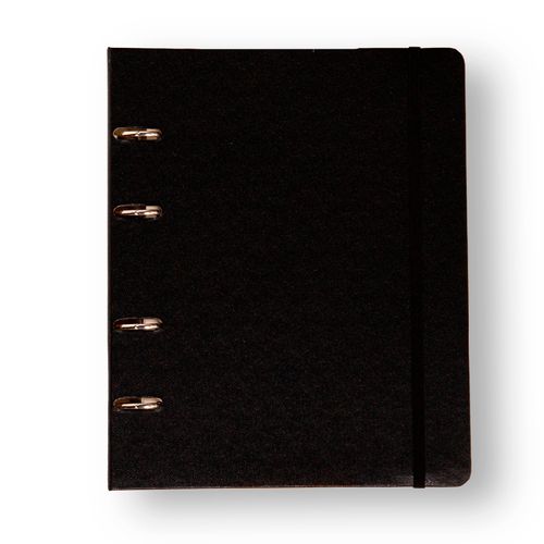 Caderno Criativo Argolado Organizador Clássica Pautado 17x24 Preto