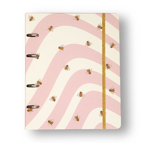 Caderno Criativo Argolado Organizador Melissa Pautado 17x24 Caminho das Abelhas