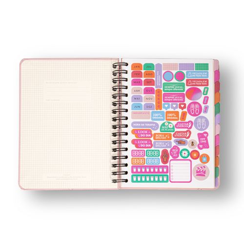 Planner Permanente Wire-o Melissa Semanal Notas A5 Colmeia