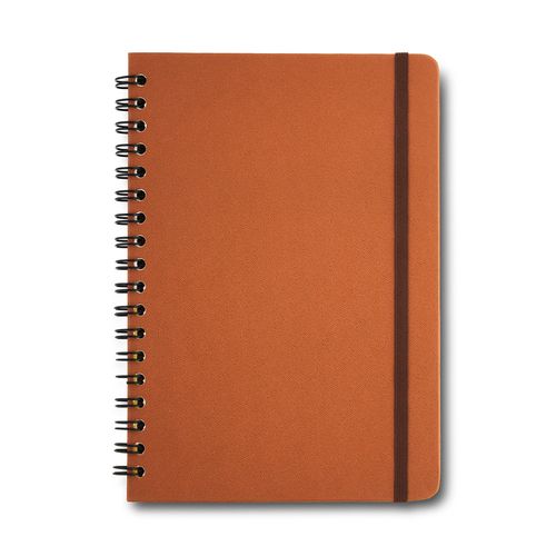 Caderno Espiral Colegial Clássica Pautado Caramelo 1 Matéria 80 fls