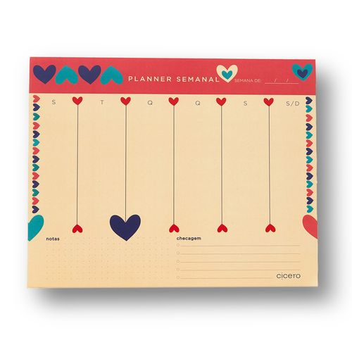 Planner Permanente Bloco Brisa Semanal 24,5x20,3 2022