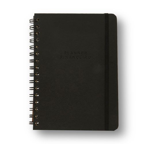 Planner Permanente Wire-o Clássica Financeiro A5 Preto