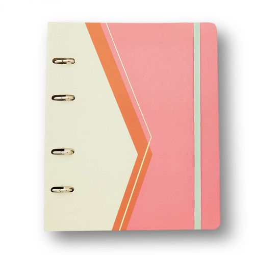 Caderno Criativo Argolado Organizador Pastel Block Pautado 17x24 Sport