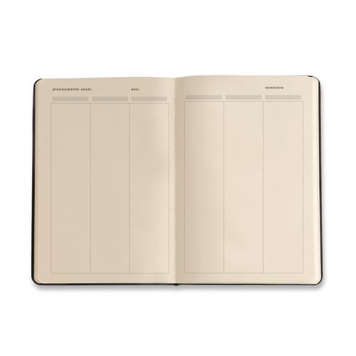 Caderneta Planner Permanente Clássica 14x21 Caramelo