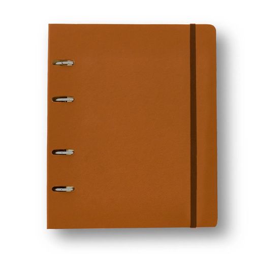 Caderno Criativo Argolado Organizador Clássica Pautado 17x24 Caramelo
