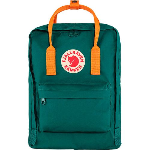 Mochila Kanken Clássica Greeen Spicy Orange (F23510)