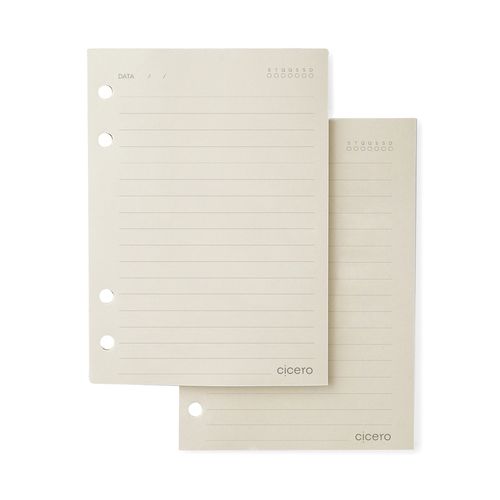 Refil Caderno Criativo Argolado 40Fls Pólen 80G Pautado A6