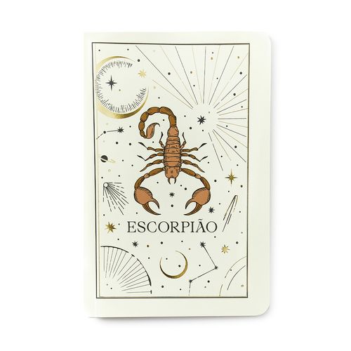Caderneta Meu Pequeno Cicero Astral Pautado 14X21 Escorpião