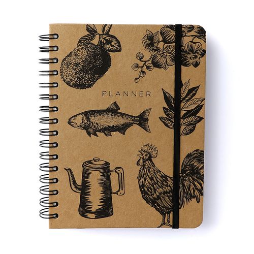 Planner Permanente Wire-o Kraft Semanal Notas A5 Relicário