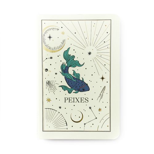 Caderneta Meu Pequeno Cicero Astral Pontado 14X21 Peixes