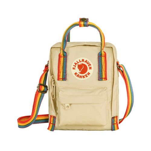 BOLSA KANKEN RAINBOW SLING - LIGHT OAK RAINBOW PATTERN (F23623)