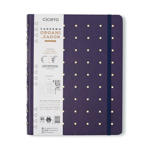 Caderno Organizador Bossa Nova Pautado 17x24 Cadência