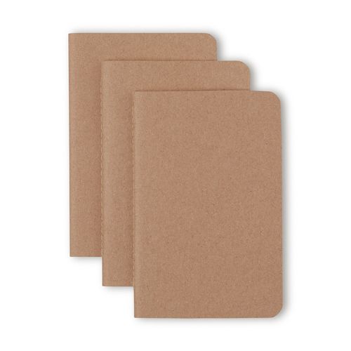 Kit Revistas Kraft 14x21 Sem Pauta