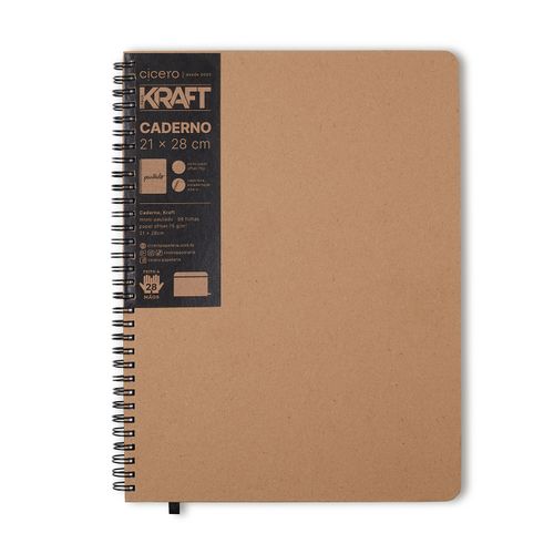 Caderno Kraft 21x28 Pautado
