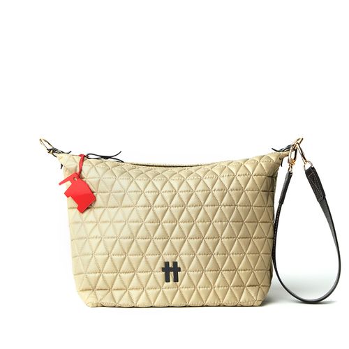 Bolsa Matelassê Média Khaki Otti