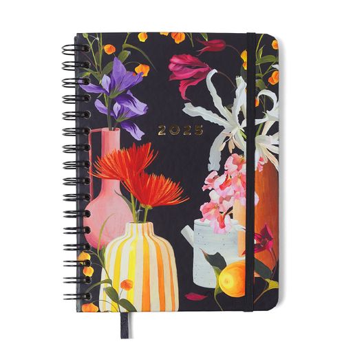 Agenda Planner Wire-o 2025 Ateliê Semanal Anotações A5 Preto