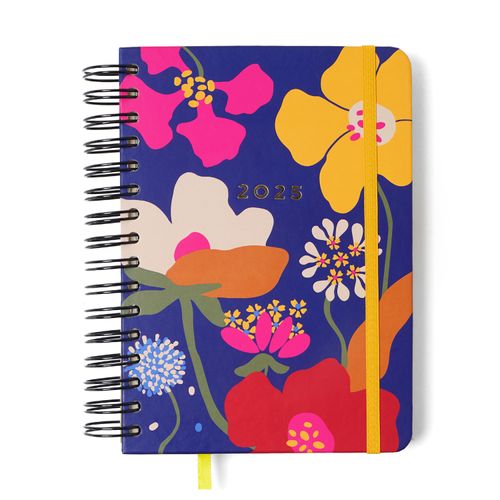 Agenda Planner Wire-o 2025 Pólen Diária A5 Aromas Azul