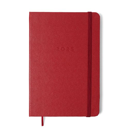 Agenda Planner 2025 Clássica Semanal 14x21 Vermelho Quente