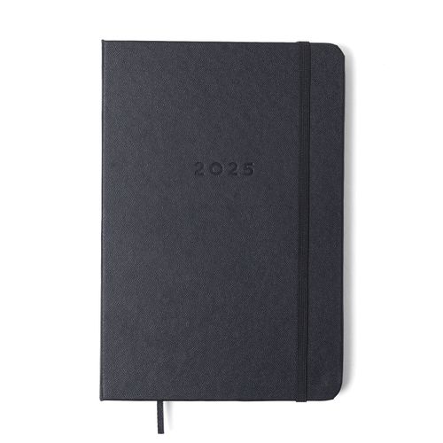 Agenda Planner 2025 Clássica Semanal Anotações 14x21 Preta