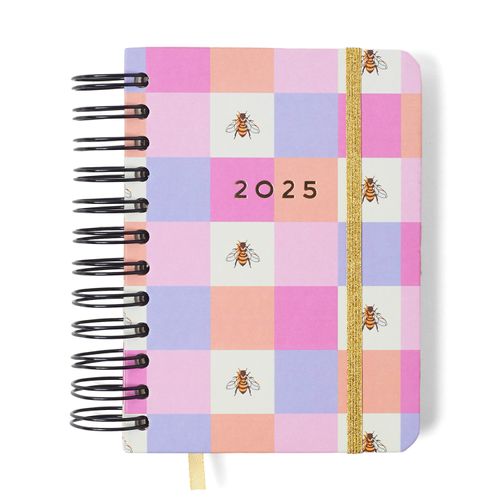 Agenda Planner Wire-o 2025 Melissa Diária 11,5x16 Casinha das Abelhas