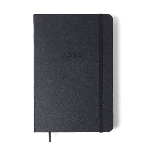 Agenda Planner 2025 Clássica Diária 14x21 Preta
