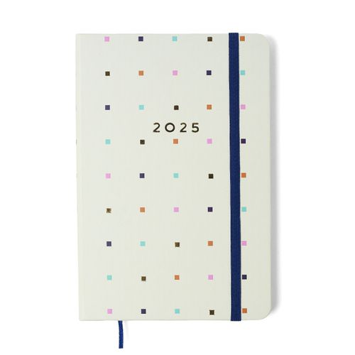 Agenda Planner 2025 Bossa Nova Semanal 14x21 Pontos Off White