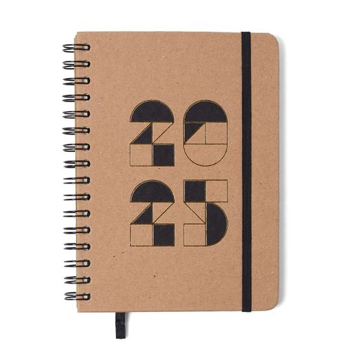 Agenda Planner Wire-o 2025 Kraft Semanal Anotações A5 2025