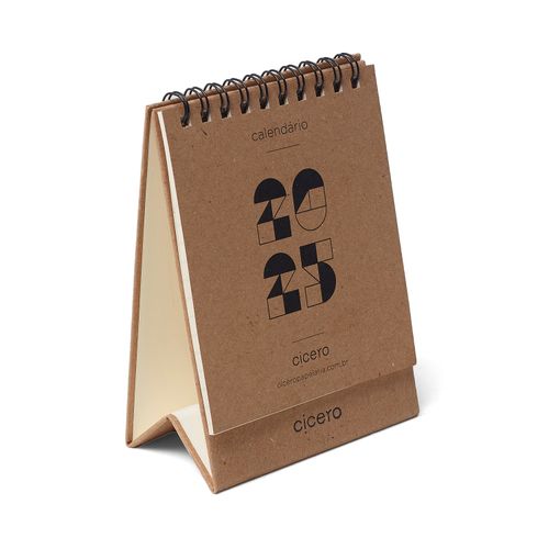Calendario de Mesa 9,5x13 2025 Kraft
