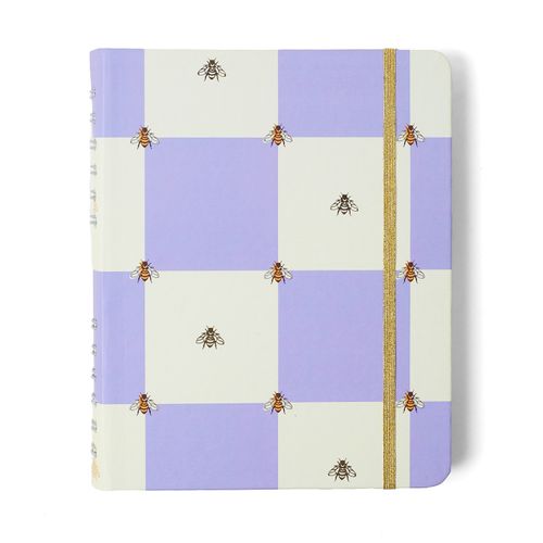 Caderno Organizador Melissa Pautado & Pontado A5 Casa das Abelhas Lilás