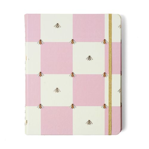 Caderno Organizador Melissa Pautado & Pontado 17x24 Casa das Abelhas Rosê