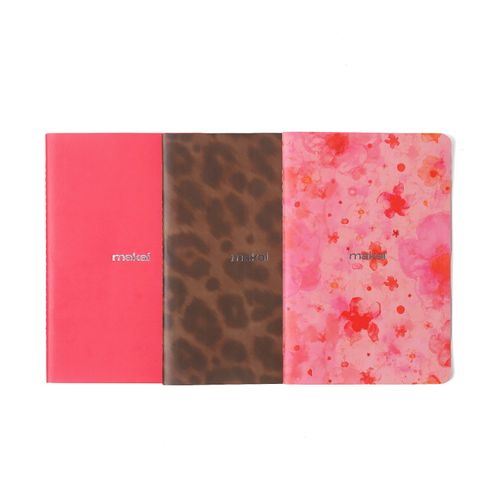 Kit de 3 Revistas Personalizadas 14X21 - Makai + Cicero - Miolos Variados