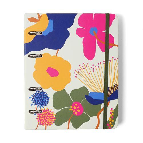 Caderno Criativo Argolado Office Duo Pólen Pautado & Pontado A5 Aromas Off White