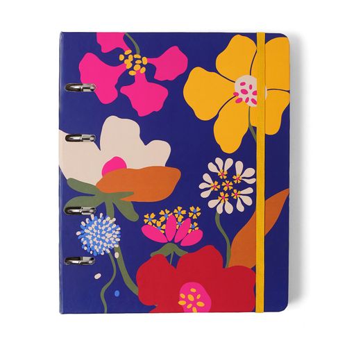 Caderno Criativo Argolado Pólen Pautado 17x24 Aromas Azul