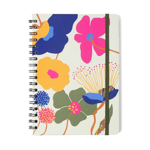 Caderno Espiral Colegial Pólen Pautado Aromas Off White 1 Matéria 80 fls
