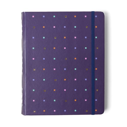 Caderno Organizador Bossa Nova Pautado & Pontado 17x24 Pontos Azul