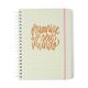 Caderno Espiral Universitário Kemily Pautado Organize Off White 10 Matérias 160 fls