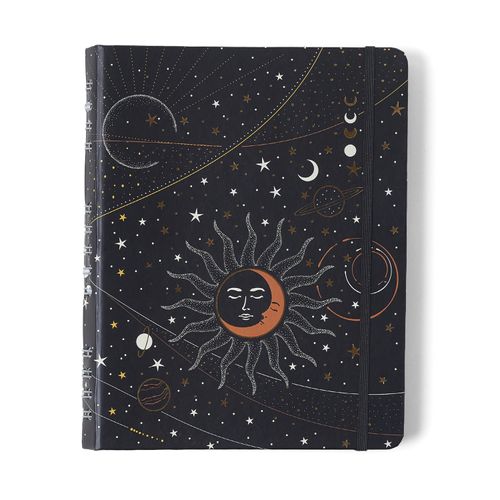 Caderno Organizador Astral Pautado & Pontado 17x24 Eclipse Preto
