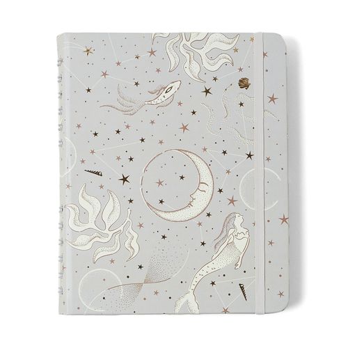 Caderno Organizador Astral Pautado & Pontado A5 Maré Off White