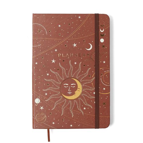 Planner Permanente Caderneta Astral 14x21 Eclipse Caramelo